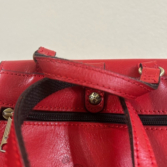 Patricia Nash Vatoni Convertible Leather Backpack Red Women's Travel Handbag - Picture 9 of 13